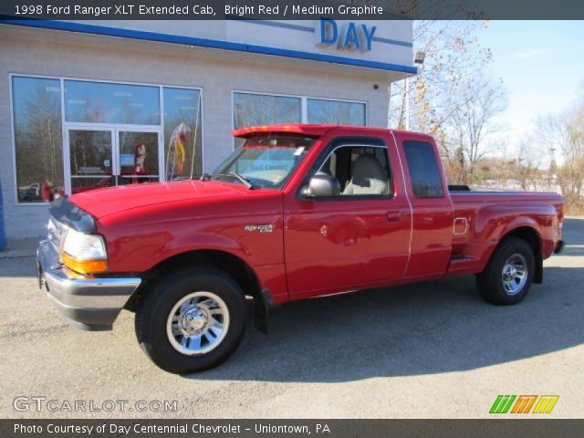 1998 Ford Ranger XLT Extended Cab in Bright Red