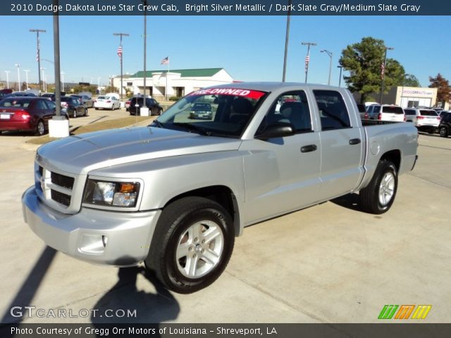 2010 Dodge Dakota Lone Star Crew Cab in Bright Silver Metallic