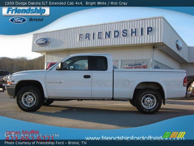 1999 Dodge Dakota SLT Extended Cab 4x4 in Bright White