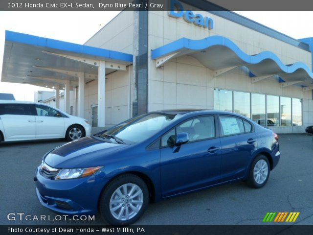 2012 Honda Civic EX-L Sedan in Dyno Blue Pearl