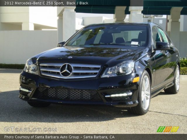 2012 Mercedes-Benz C 250 Sport in Black