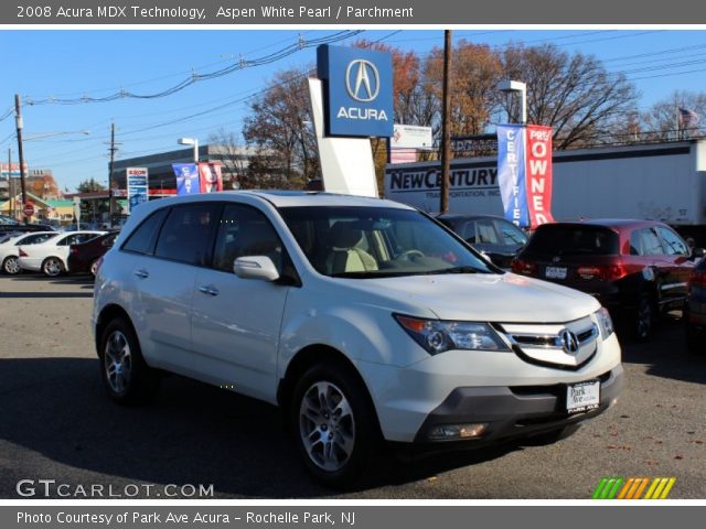 2008 Acura MDX Technology in Aspen White Pearl