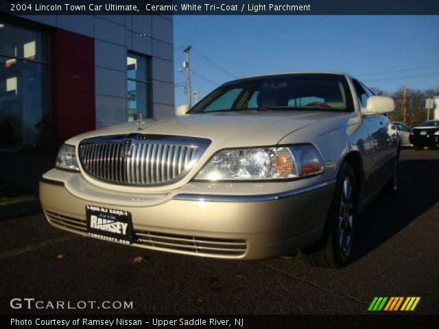 2004 Lincoln Town Car Ultimate in Ceramic White Tri-Coat