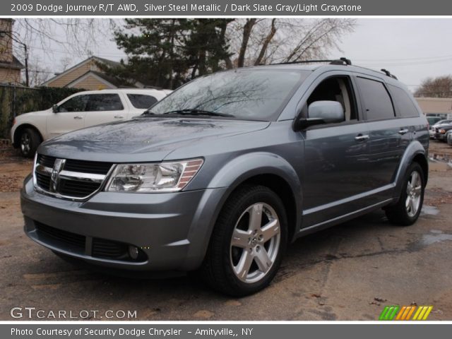 Silver Steel Metallic 2009 Dodge Journey R T Awd Dark