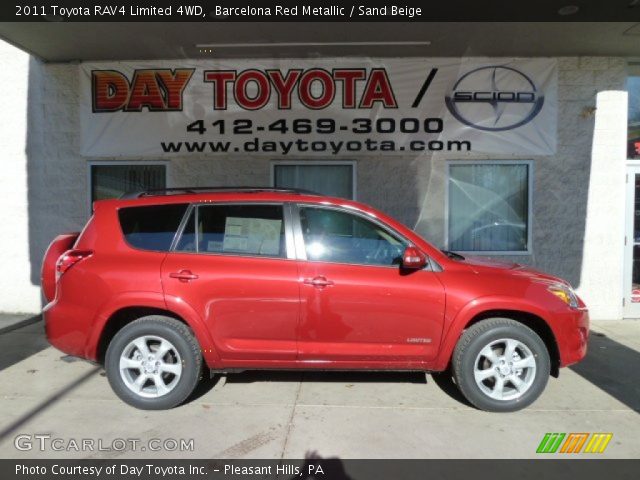 2011 Toyota RAV4 Limited 4WD in Barcelona Red Metallic