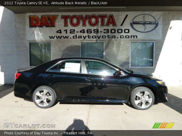 2012 Toyota Camry SE V6 in Attitude Black Metallic