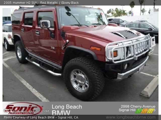 2005 Hummer H2 SUV in Red Metallic