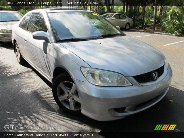 2004 Honda Civic EX Coupe in Satin Silver Metallic