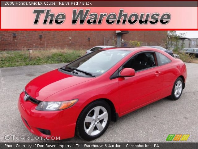 2008 Honda Civic EX Coupe in Rallye Red