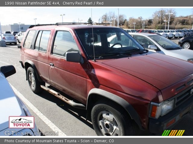 1990 Nissan Pathfinder SE 4x4 in Cherry Red Pearl