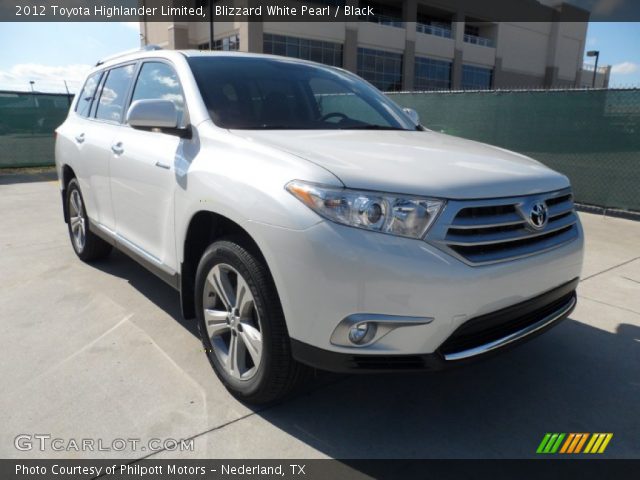 2012 Toyota Highlander Limited in Blizzard White Pearl