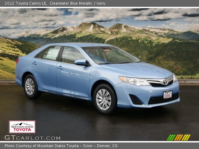 2012 Toyota Camry LE in Clearwater Blue Metallic