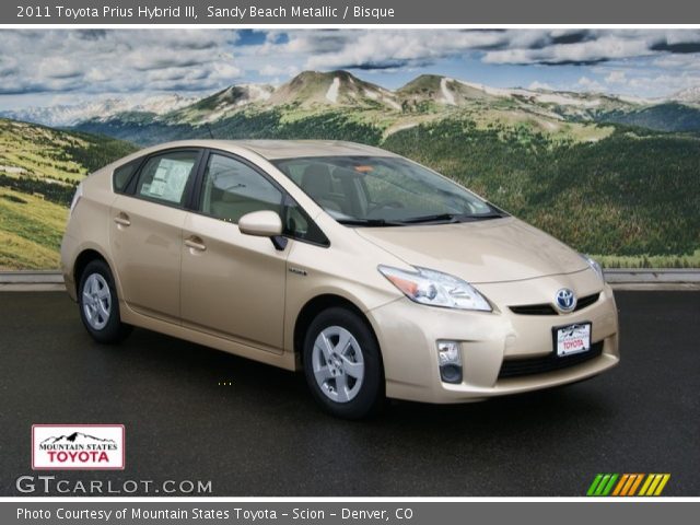 2011 Toyota Prius Hybrid III in Sandy Beach Metallic