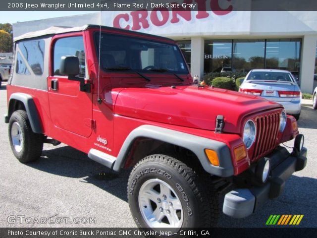 2006 Jeep Wrangler Unlimited 4x4 in Flame Red
