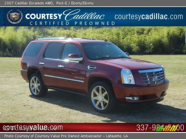 2007 Cadillac Escalade AWD in Red-E