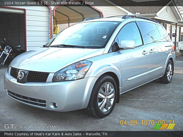 2004 Nissan Quest 3.5 SE in Silver Mist Metallic