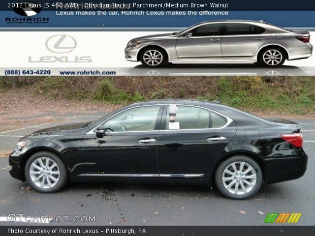 2012 Lexus LS 460 AWD in Obsidian Black