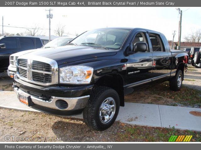 2007 Dodge Ram 1500 SLT Mega Cab 4x4 in Brilliant Black Crystal Pearl