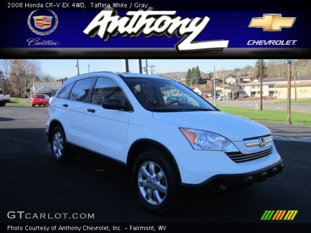 2008 Honda CR-V EX 4WD in Taffeta White