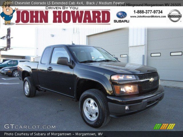 2008 Chevrolet Colorado LS Extended Cab 4x4 in Black
