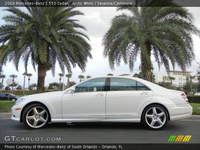 2009 Mercedes-Benz S 550 Sedan in Arctic White