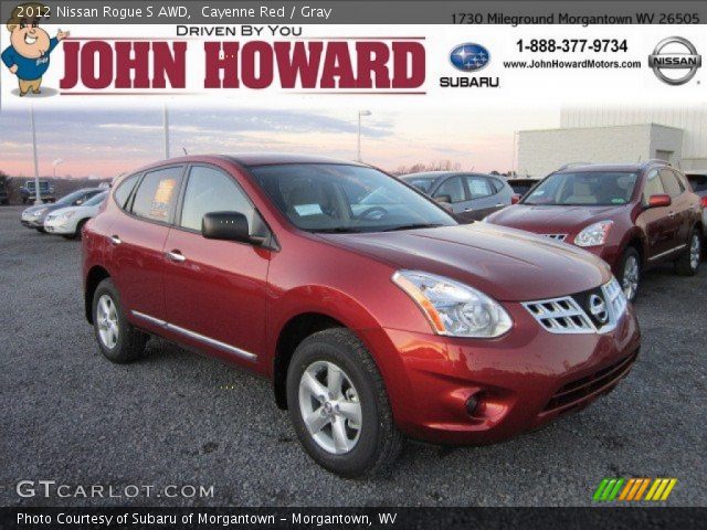 2012 Nissan Rogue S AWD in Cayenne Red