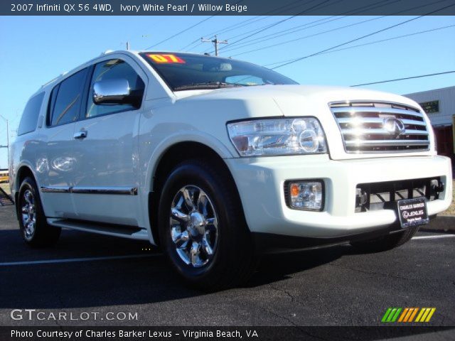 2007 Infiniti QX 56 4WD in Ivory White Pearl