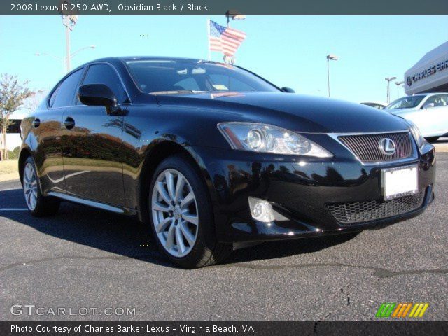 2008 Lexus IS 250 AWD in Obsidian Black