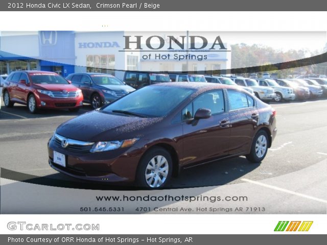 2012 Honda Civic LX Sedan in Crimson Pearl