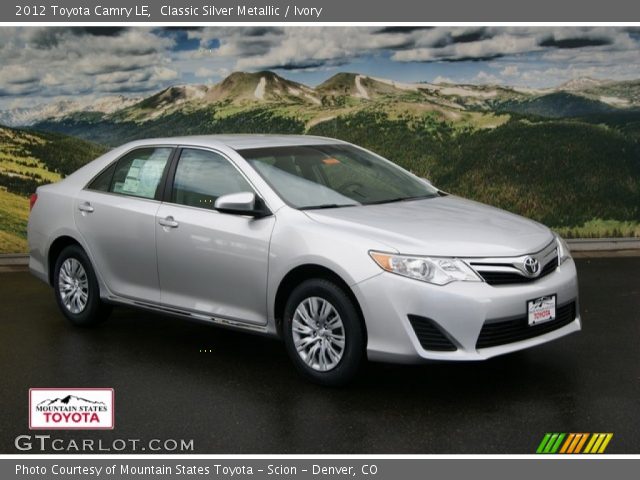 2012 Toyota Camry LE in Classic Silver Metallic