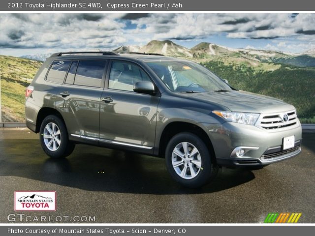 2012 Toyota Highlander SE 4WD in Cypress Green Pearl