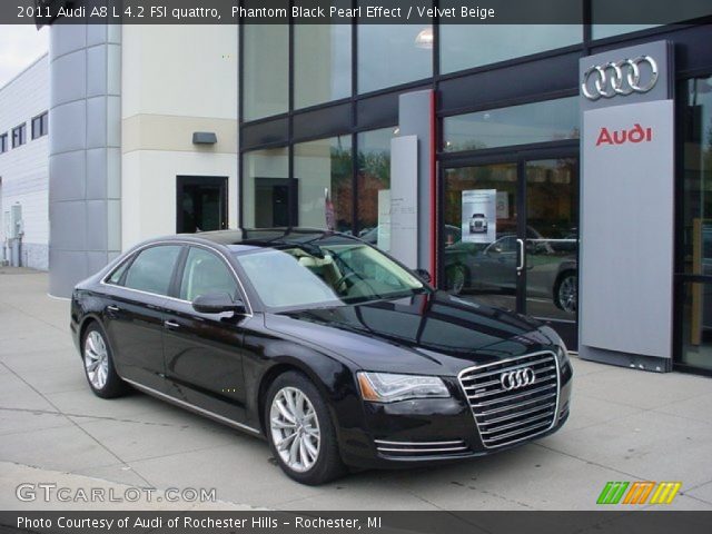 2011 Audi A8 L 4.2 FSI quattro in Phantom Black Pearl Effect