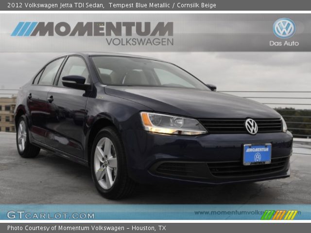 2012 Volkswagen Jetta TDI Sedan in Tempest Blue Metallic