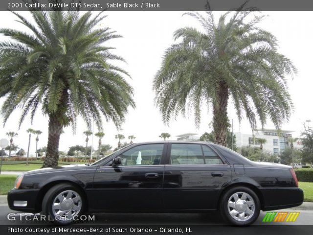 2001 Cadillac DeVille DTS Sedan in Sable Black