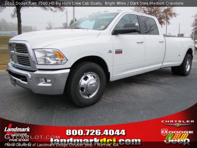 2012 Dodge Ram 3500 HD Big Horn Crew Cab Dually in Bright White
