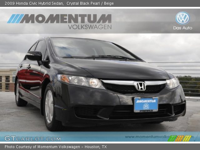 2009 Honda Civic Hybrid Sedan in Crystal Black Pearl