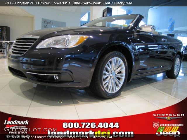 2012 Chrysler 200 Limited Convertible in Blackberry Pearl Coat