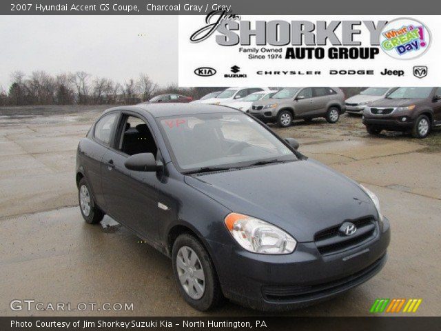 2007 Hyundai Accent GS Coupe in Charcoal Gray