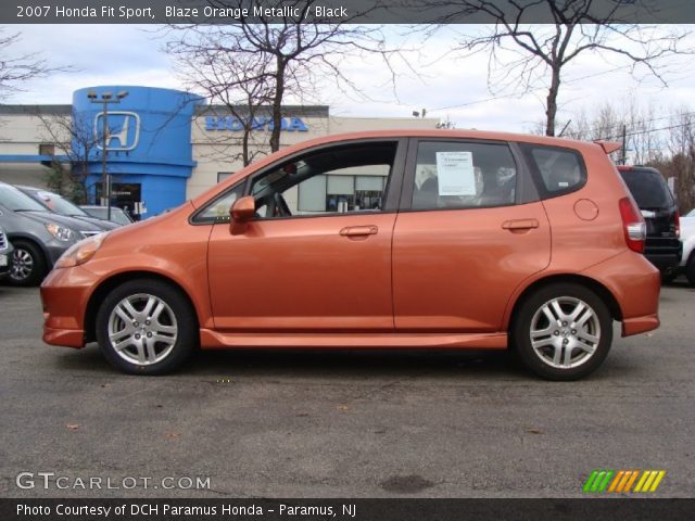 2007 Honda Fit Sport in Blaze Orange Metallic