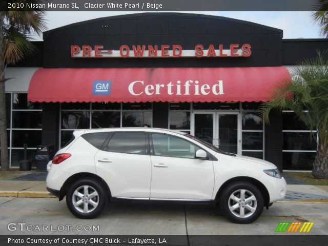 2010 Nissan Murano SL in Glacier White Pearl