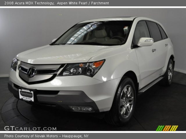 2008 Acura MDX Technology in Aspen White Pearl