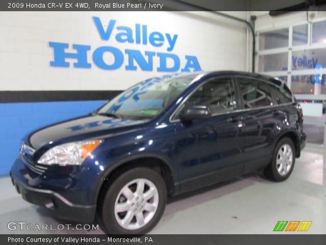 2009 Honda CR-V EX 4WD in Royal Blue Pearl