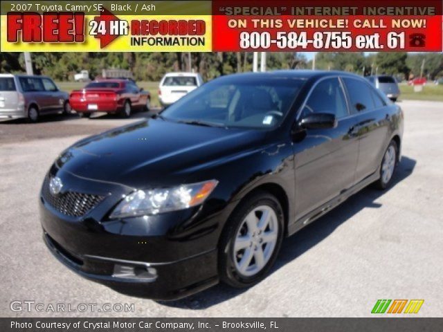 2007 Toyota Camry SE in Black