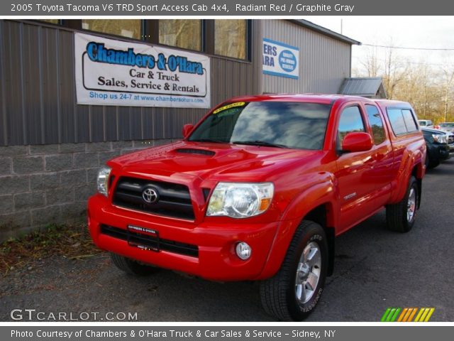 2005 Toyota Tacoma V6 TRD Sport Access Cab 4x4 in Radiant Red