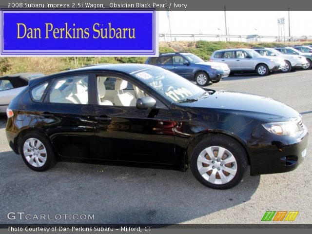 2008 Subaru Impreza 2.5i Wagon in Obsidian Black Pearl