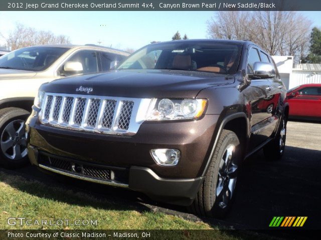 2012 Jeep Grand Cherokee Overland Summit 4x4 in Canyon Brown Pearl