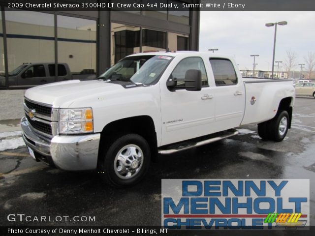 2009 Chevrolet Silverado 3500HD LT Crew Cab 4x4 Dually in Summit White