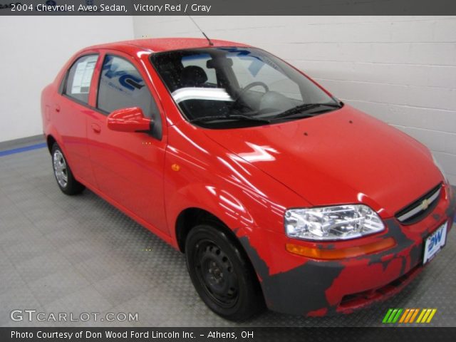 2004 Chevrolet Aveo Sedan in Victory Red