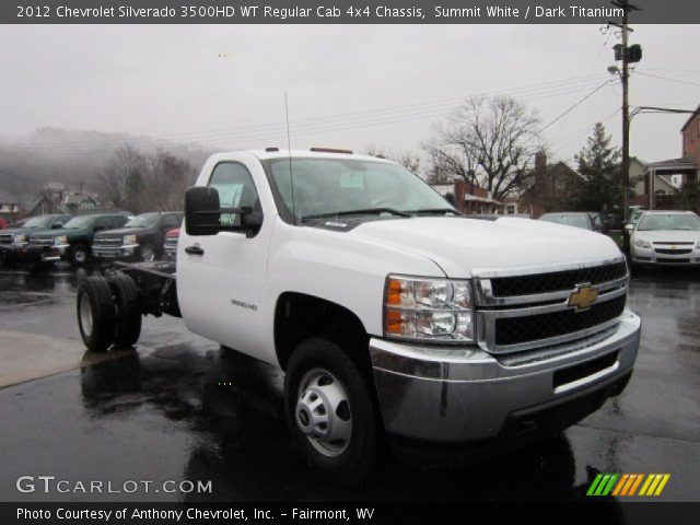 2012 Chevrolet Silverado 3500HD WT Regular Cab 4x4 Chassis in Summit White