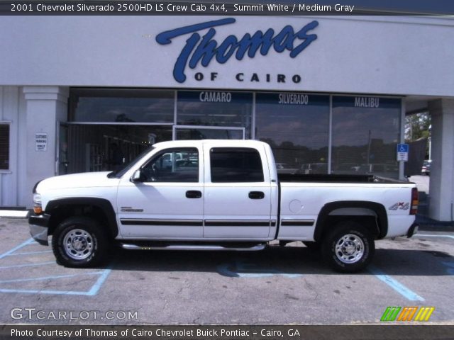 2001 Chevrolet Silverado 2500HD LS Crew Cab 4x4 in Summit White